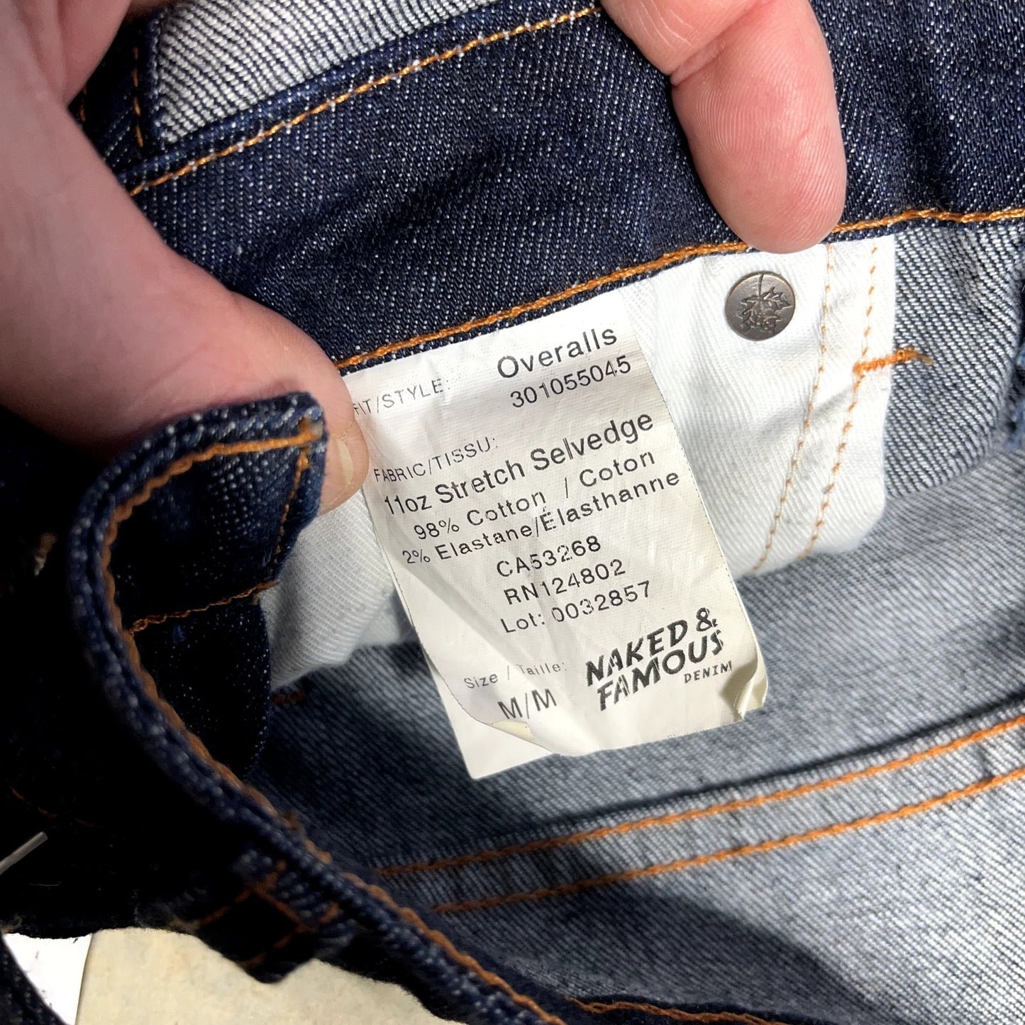 Naked and Famous Women's Stretch Selvedge Overalls Medium