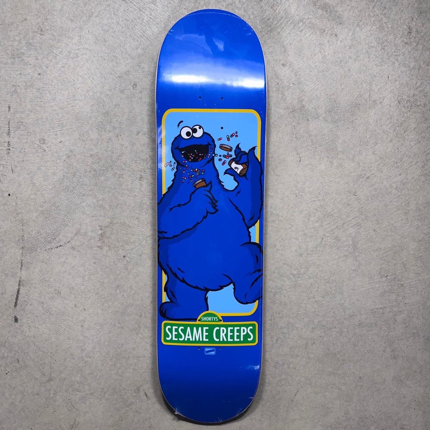 Shorty's Sesame Creeps Cookie Monster Reissue 8.125