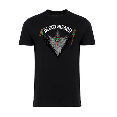 Blood Wizard OG Flying Wizard T-Shirt Black