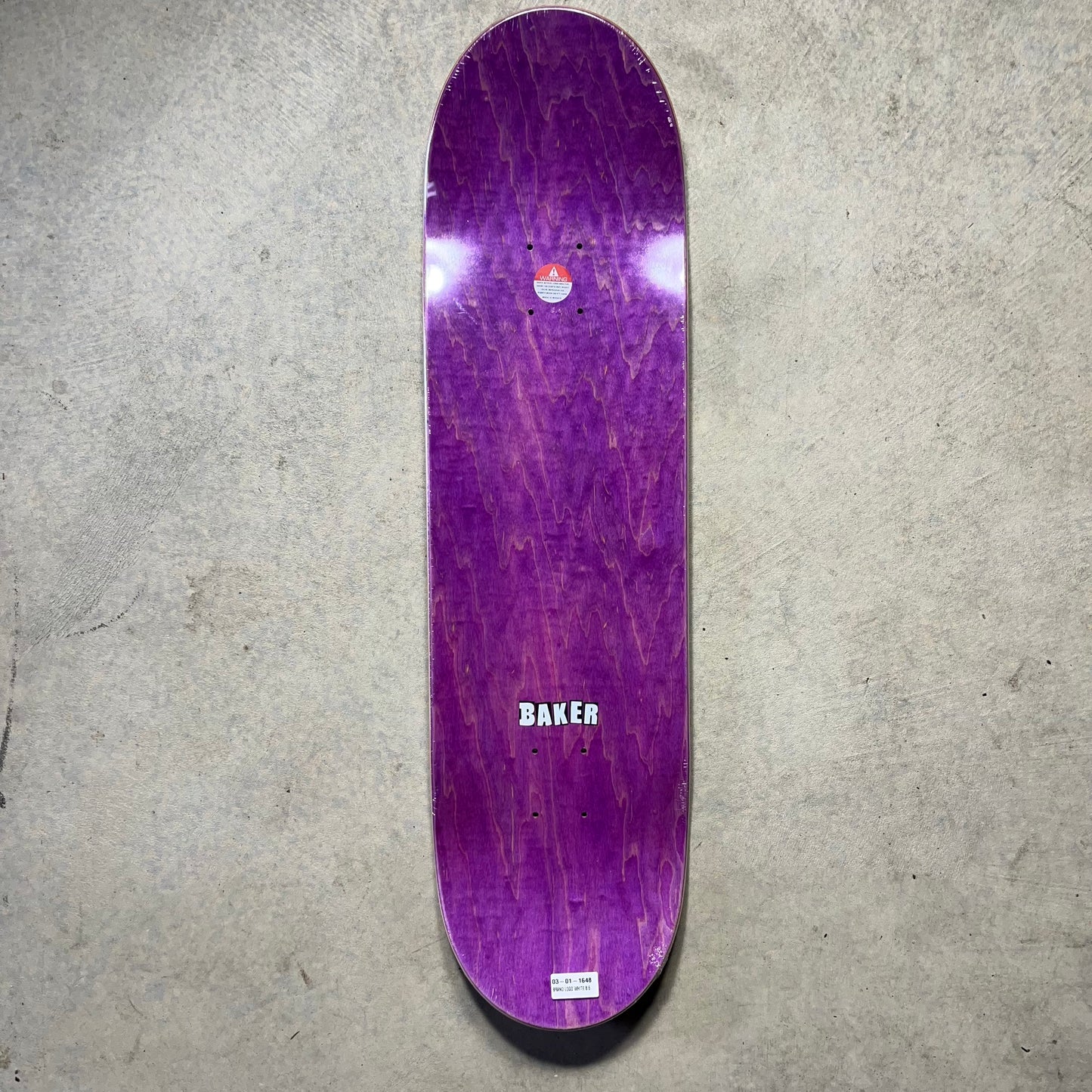 Baker Brand Logo White 8.6