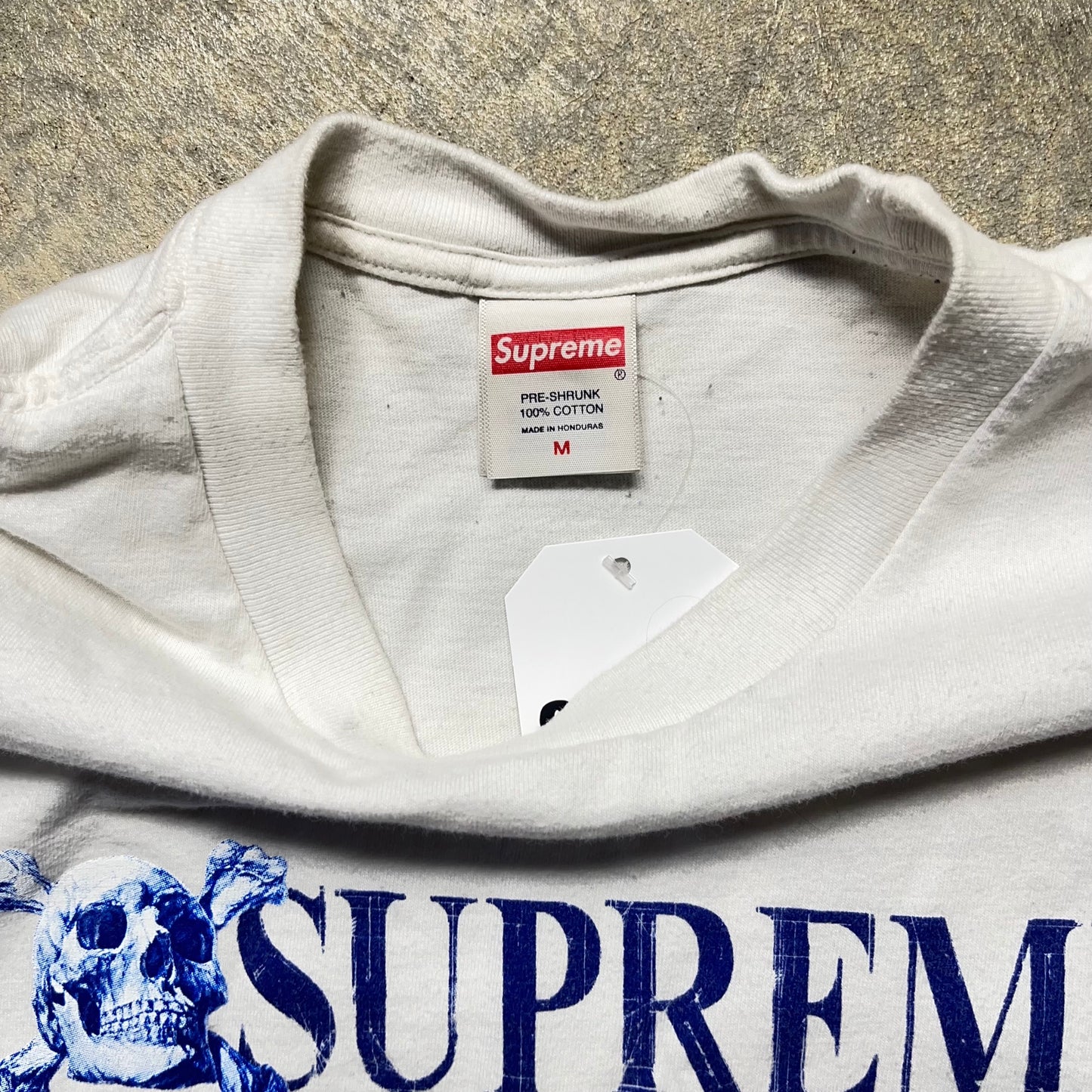Supreme Skull Tee White Medium