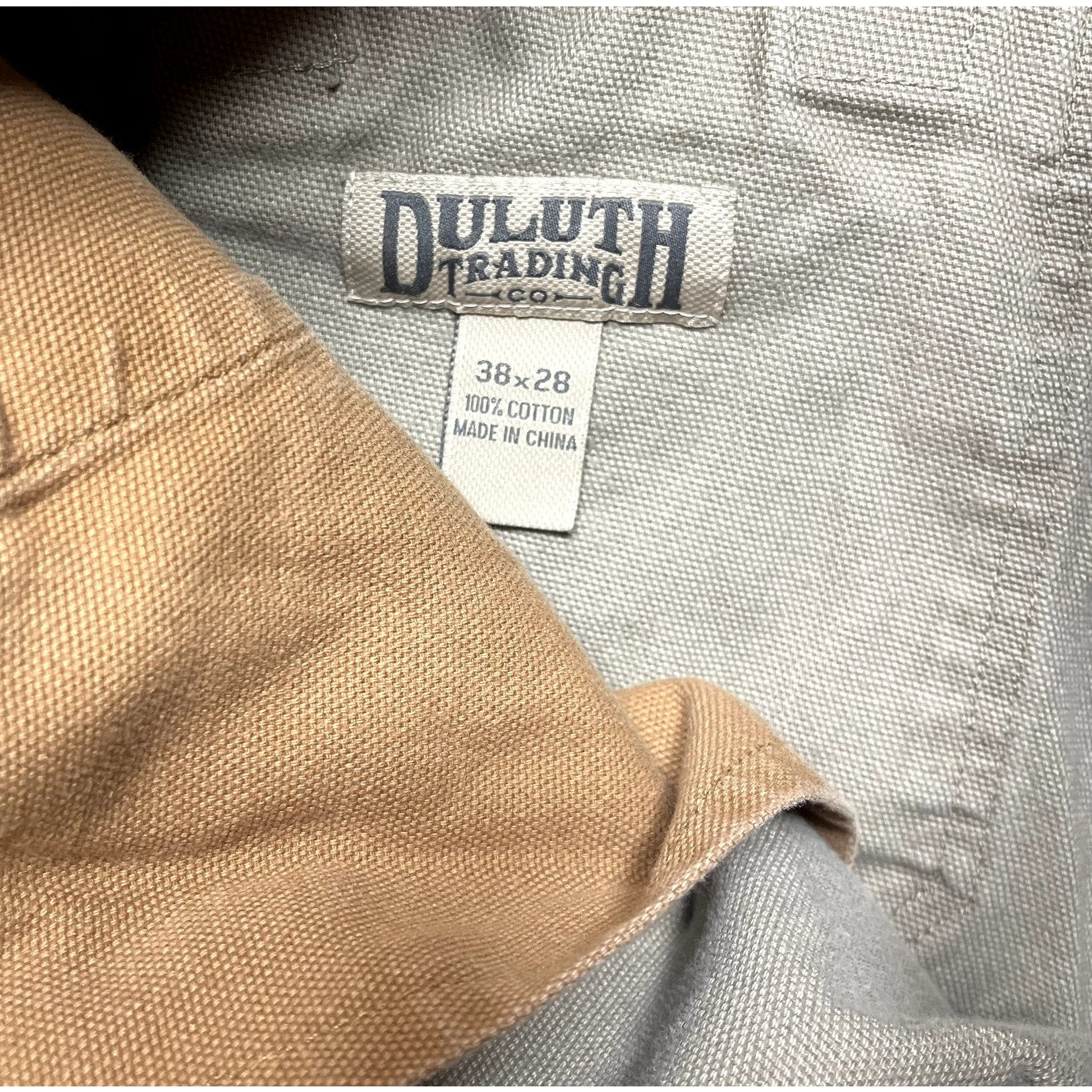 Duluth Men's 38 X 28 Canvas Work Jeans