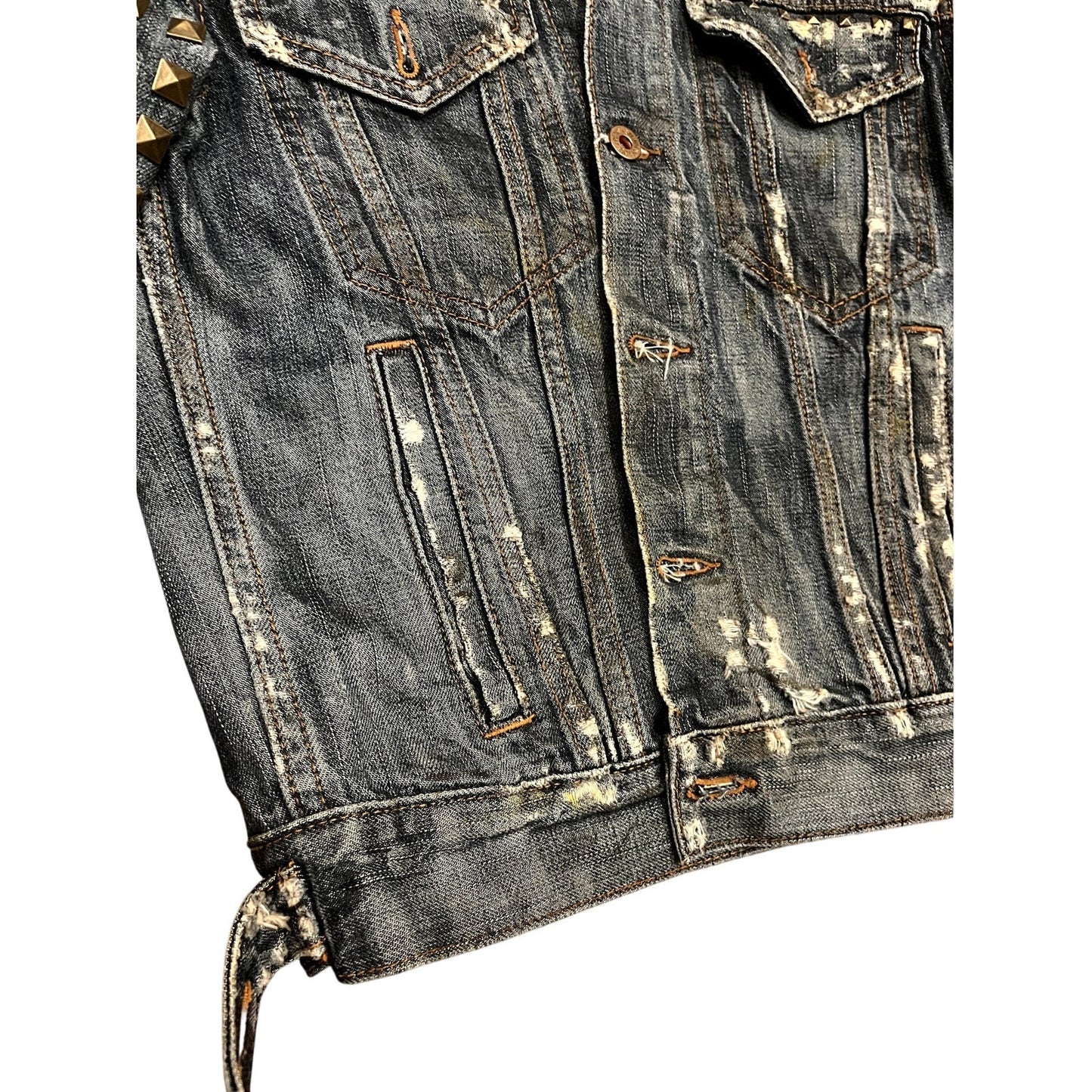 Jacket, Distressed Jeans Jacket Women's Small