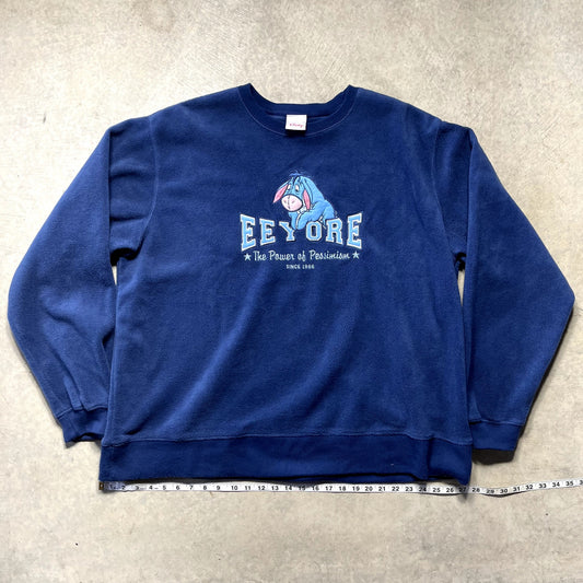 Vintage Eeyore The Power of Pessimism Fleece XL