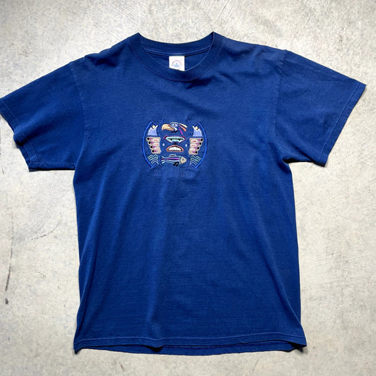 Alaska Embroidered T-Shirt Made in USA Size Large