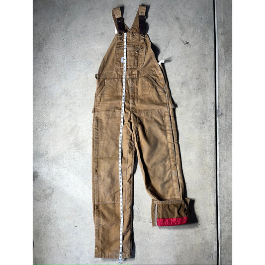 Carhart Insulated Double Knee Overalls Size 44