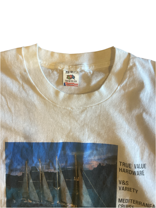 T-Shirt, Vintage Sailing T XL