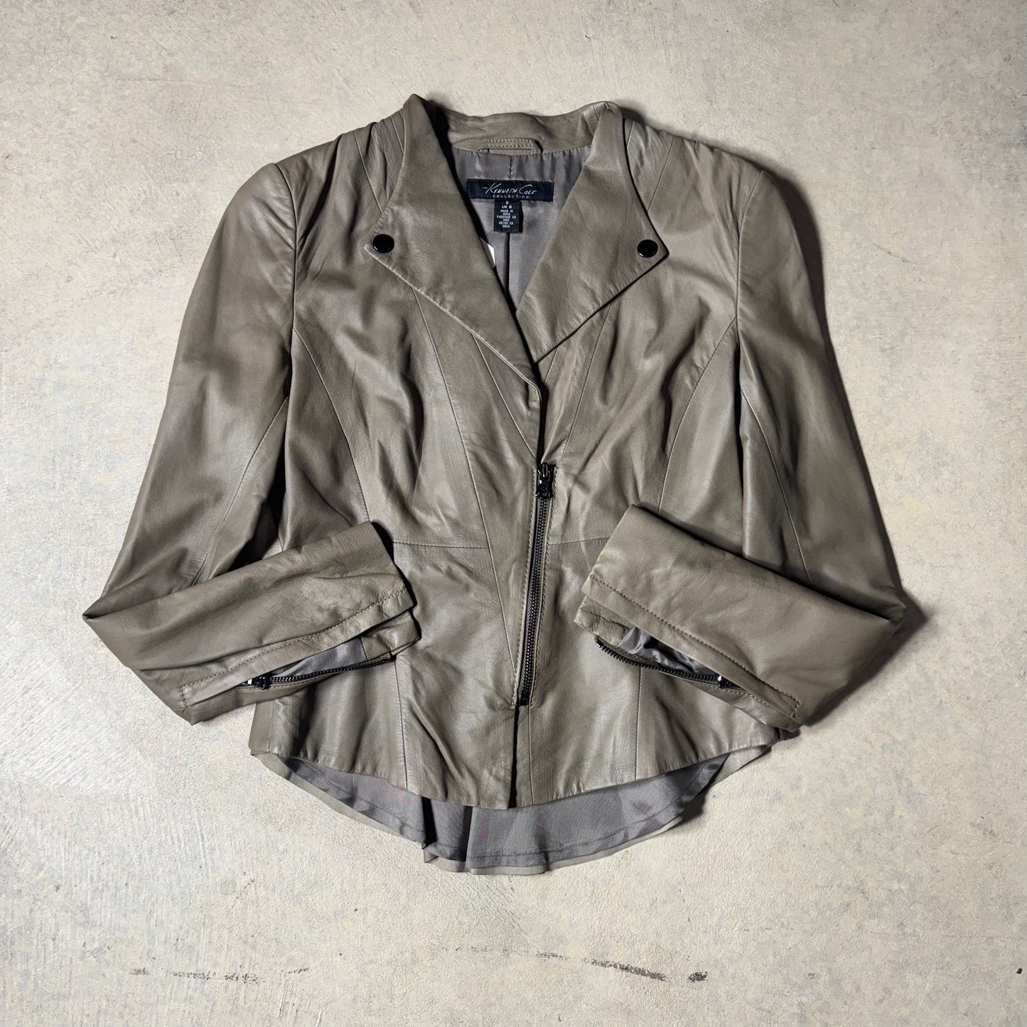 Kenneth Cole Women’s Leather Jacket Size 2