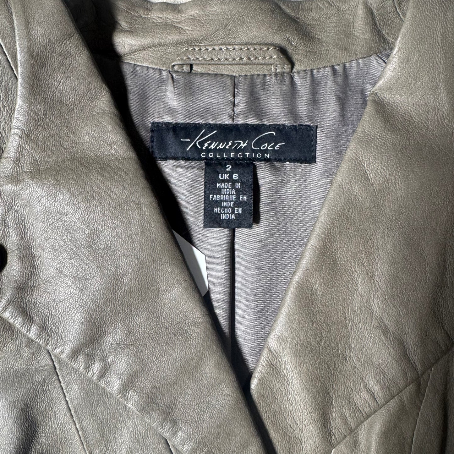 Kenneth Cole Women’s Leather Jacket Size 2