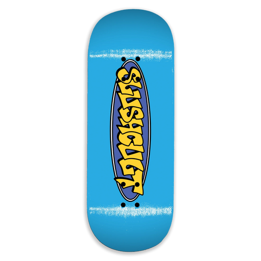 SLUSHCULT "NEW OVAL BLUE" FINGERBOARD DECK