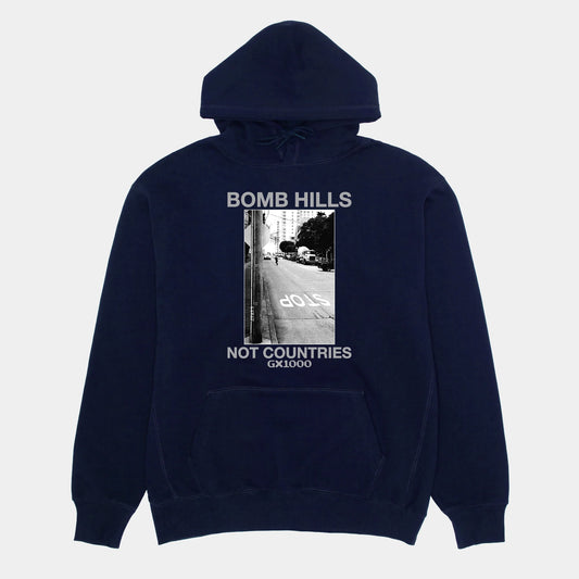 GX1000 Bomb Hills Not Countries Hoodie - Navy