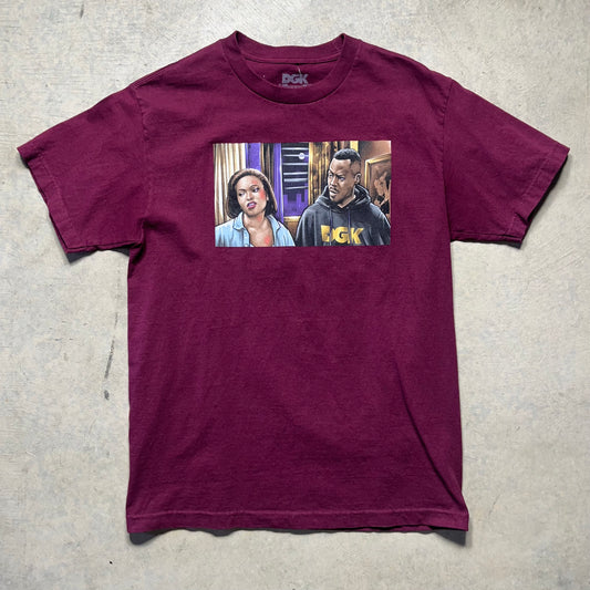 DGK Friday Burgundy T-shirt Medium