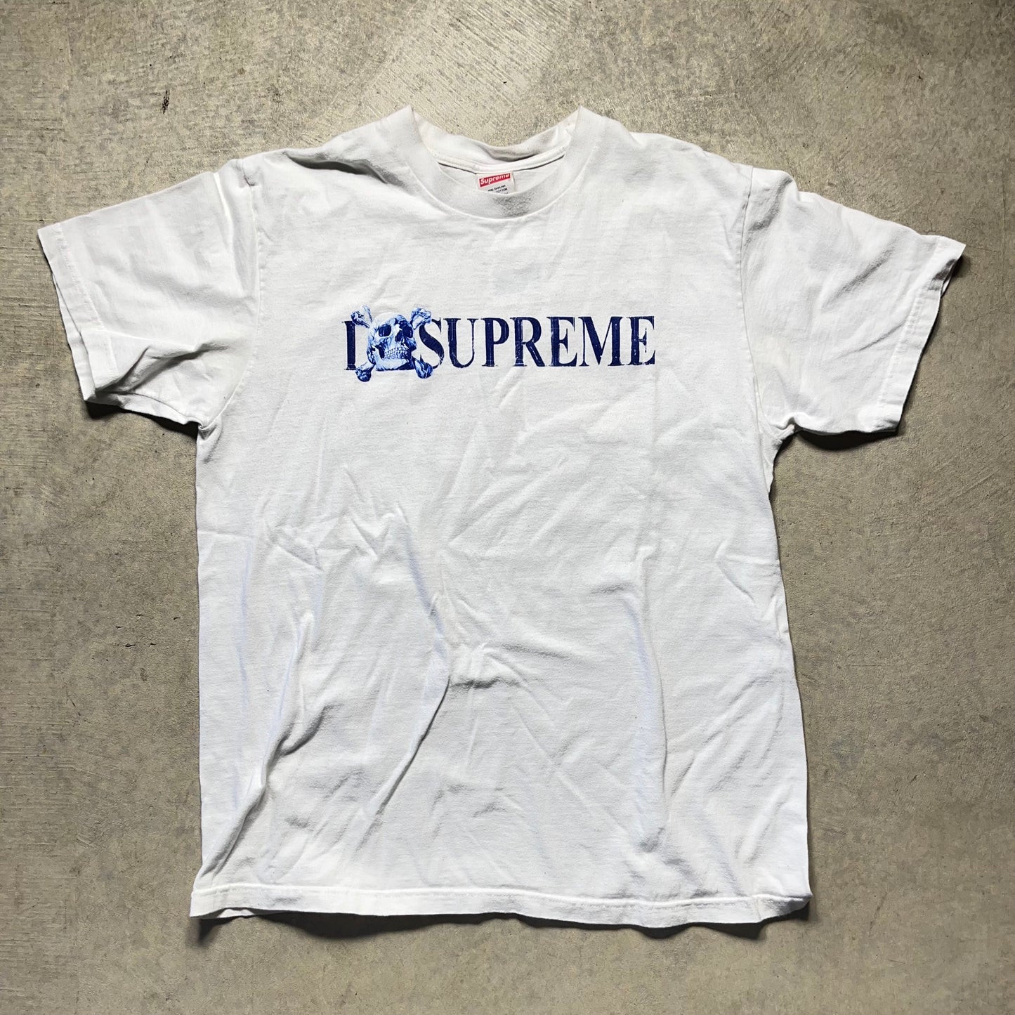 Supreme Skull Tee White Medium