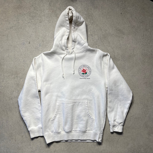 Obey Rose Hoodie White Medium