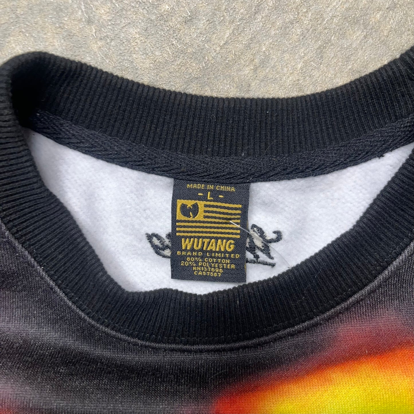 Wu-Tang Vintage 36 Chambers all Over Print Crew Neck Large