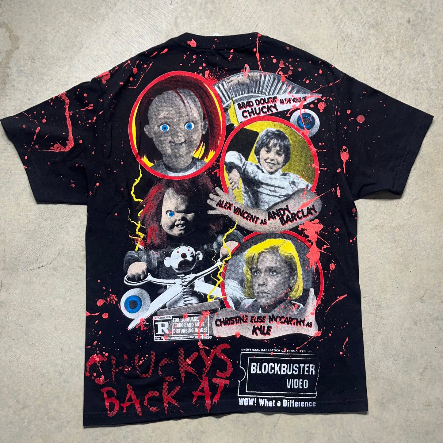 Backstock Co Child's Play 2 Chucky All Over Print Tshirt Large