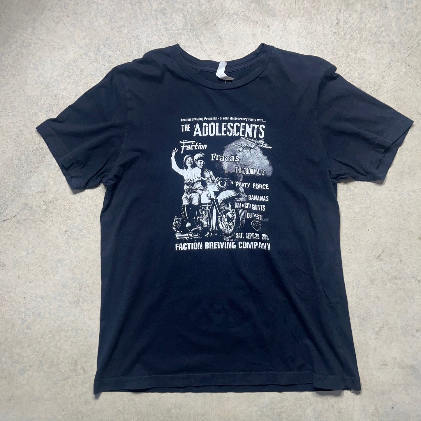 The Adolescents Concert T-Shirt Large