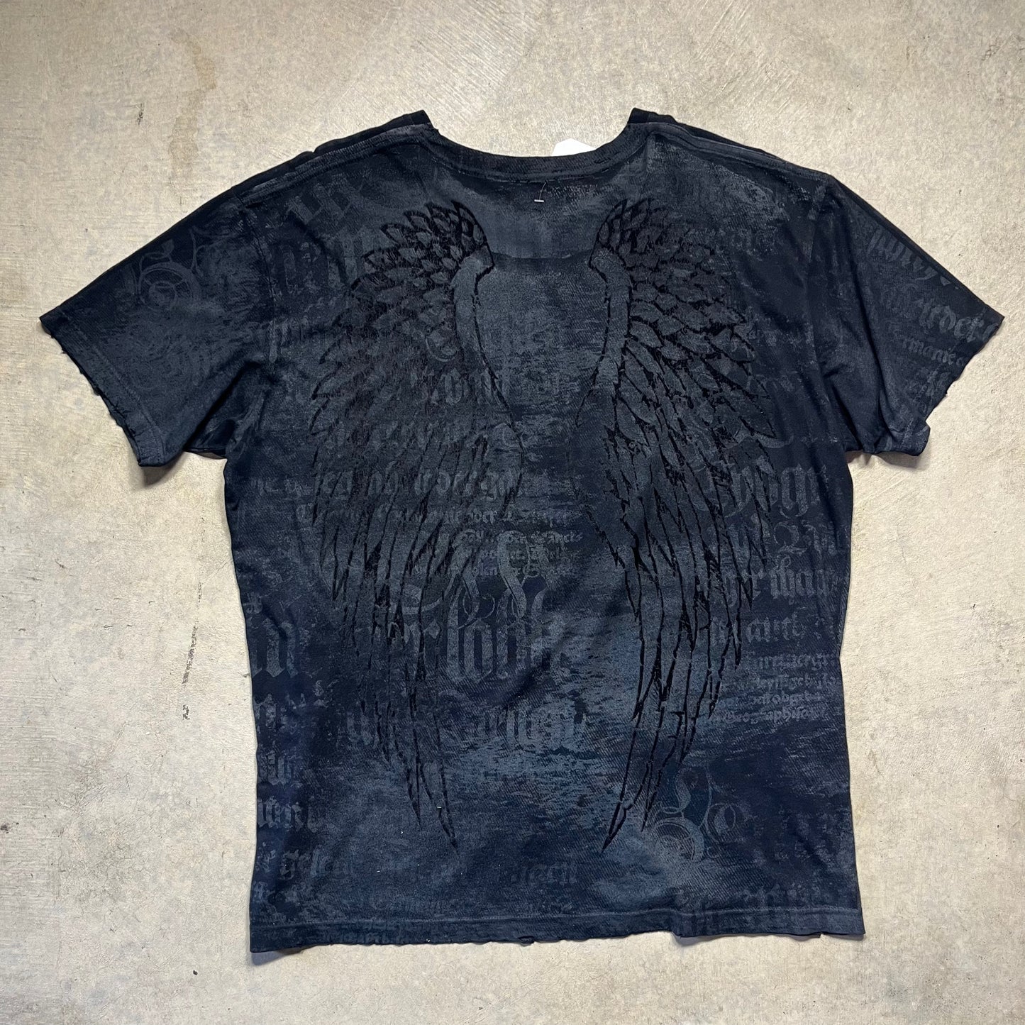 Affliction Black Graphic T-Shirt 2XL