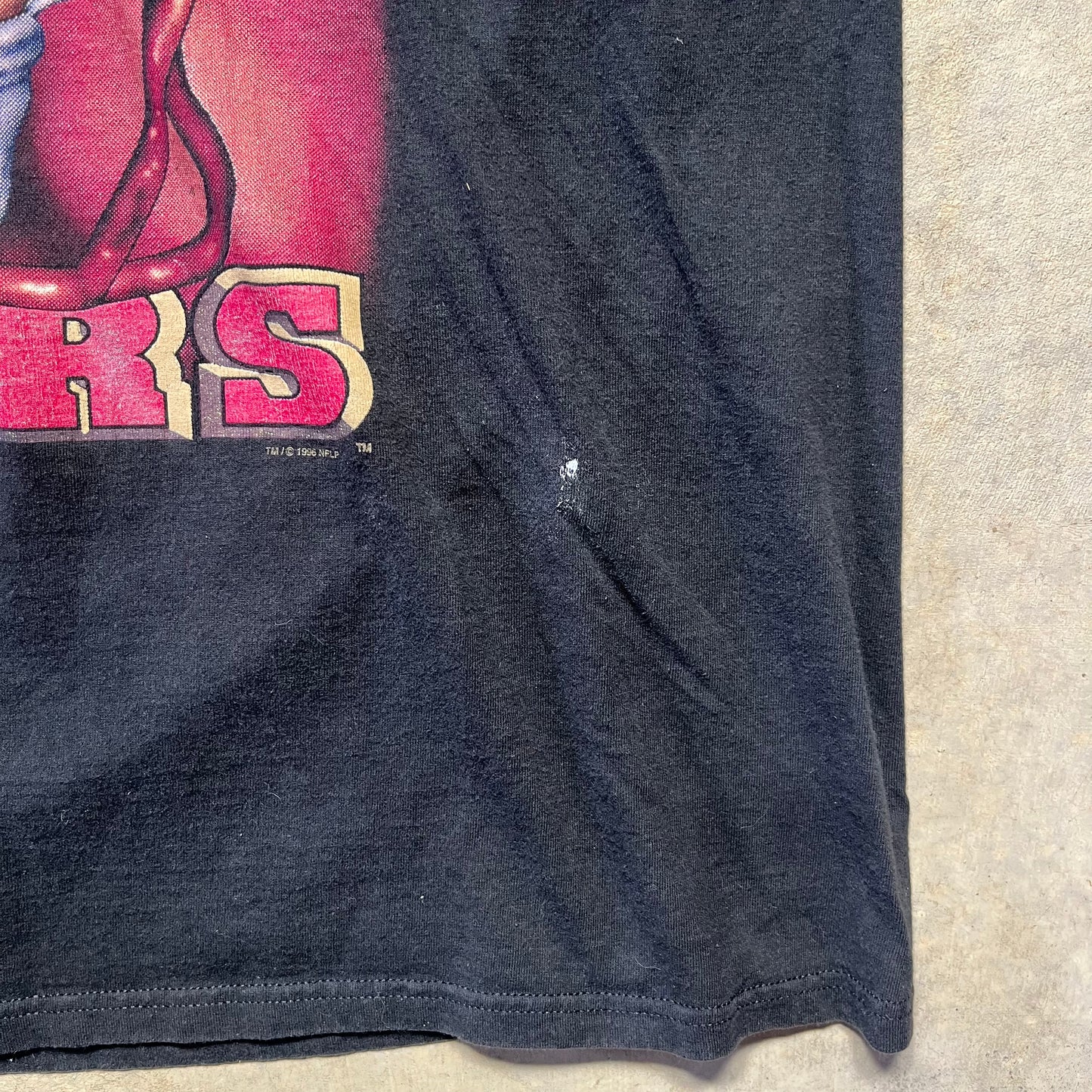 Vintage 49ers Lee Sport Black T-Shirt XL NFL 90s