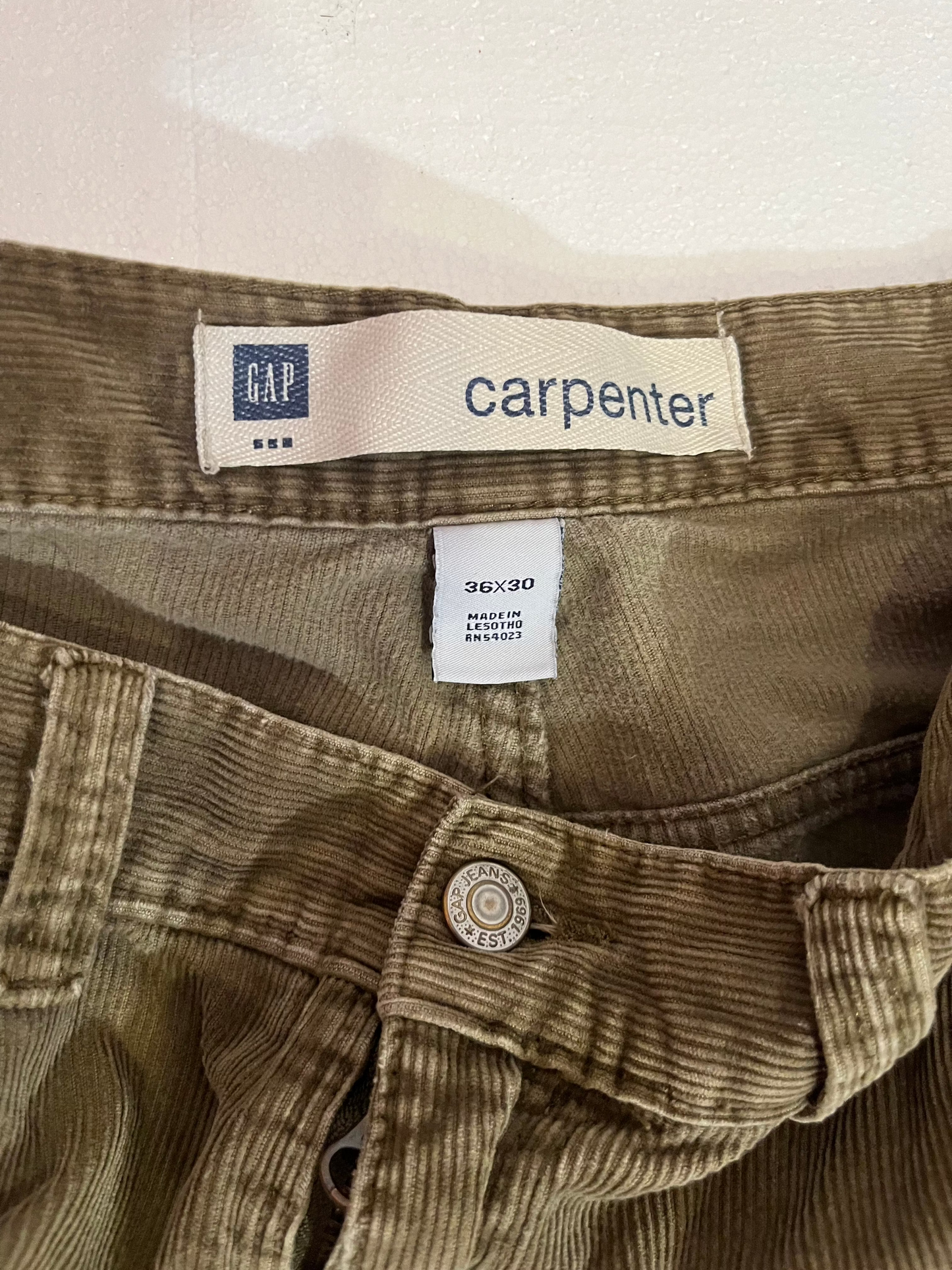 Gap Corduroy Carpenter Pants 36X30