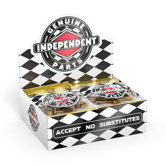 Independent Bolts 1" Phillips Black/Gold