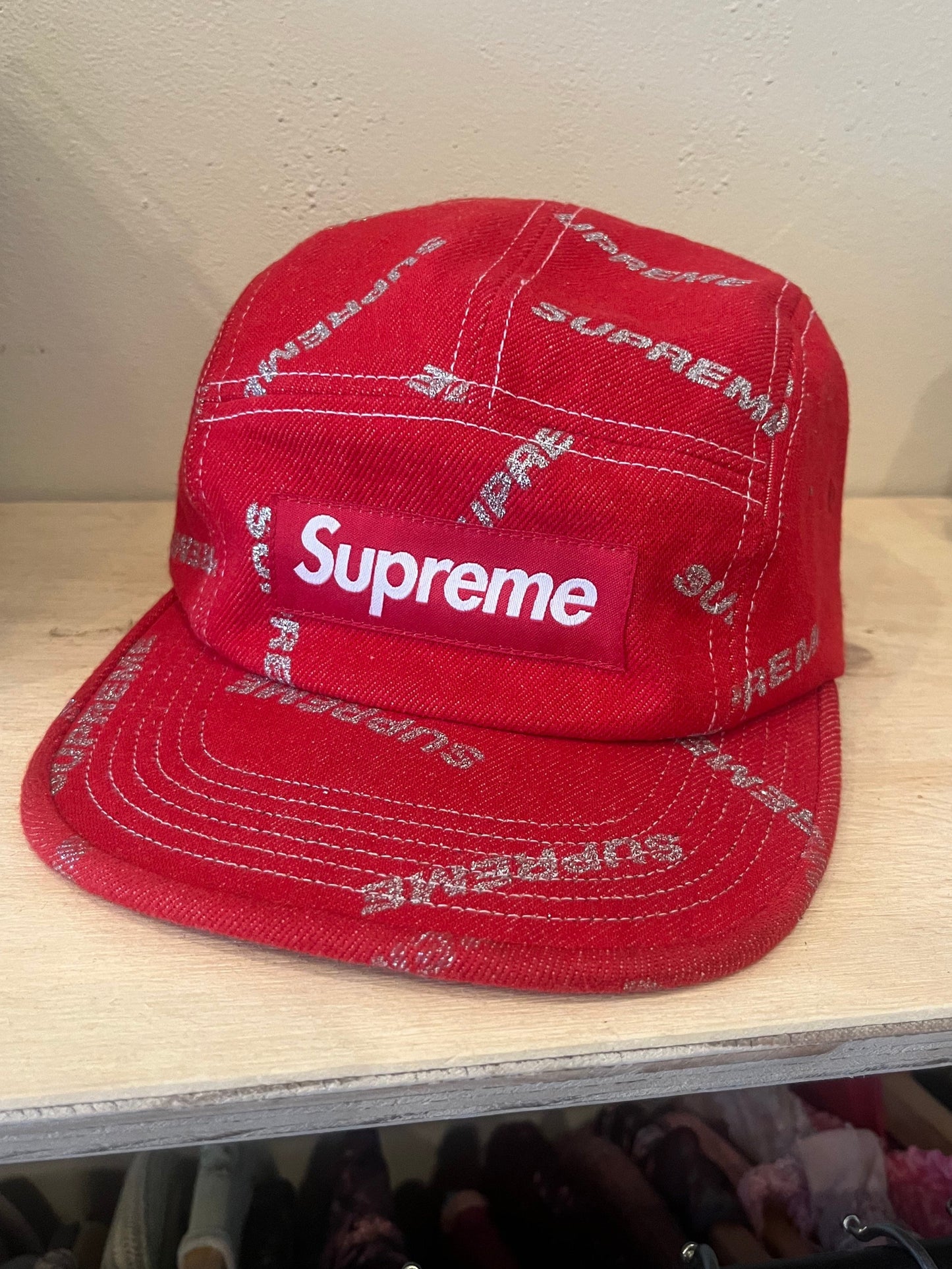 Supreme Red Five Panel Hat