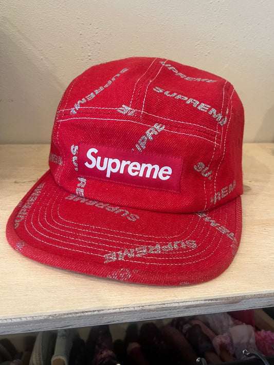 Supreme Red Five Panel Hat