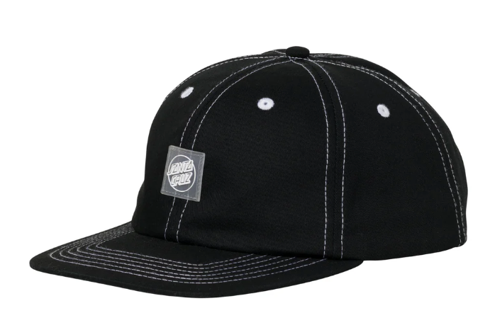 Santa Cruz Travelers Opus Snapback Mid Profile Hat Black