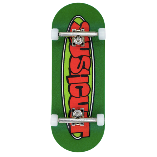 SLUSHCULT "GROM" SERIES 009 FINGERBOARD COMPLETE - NEW OVAL (GREEN)