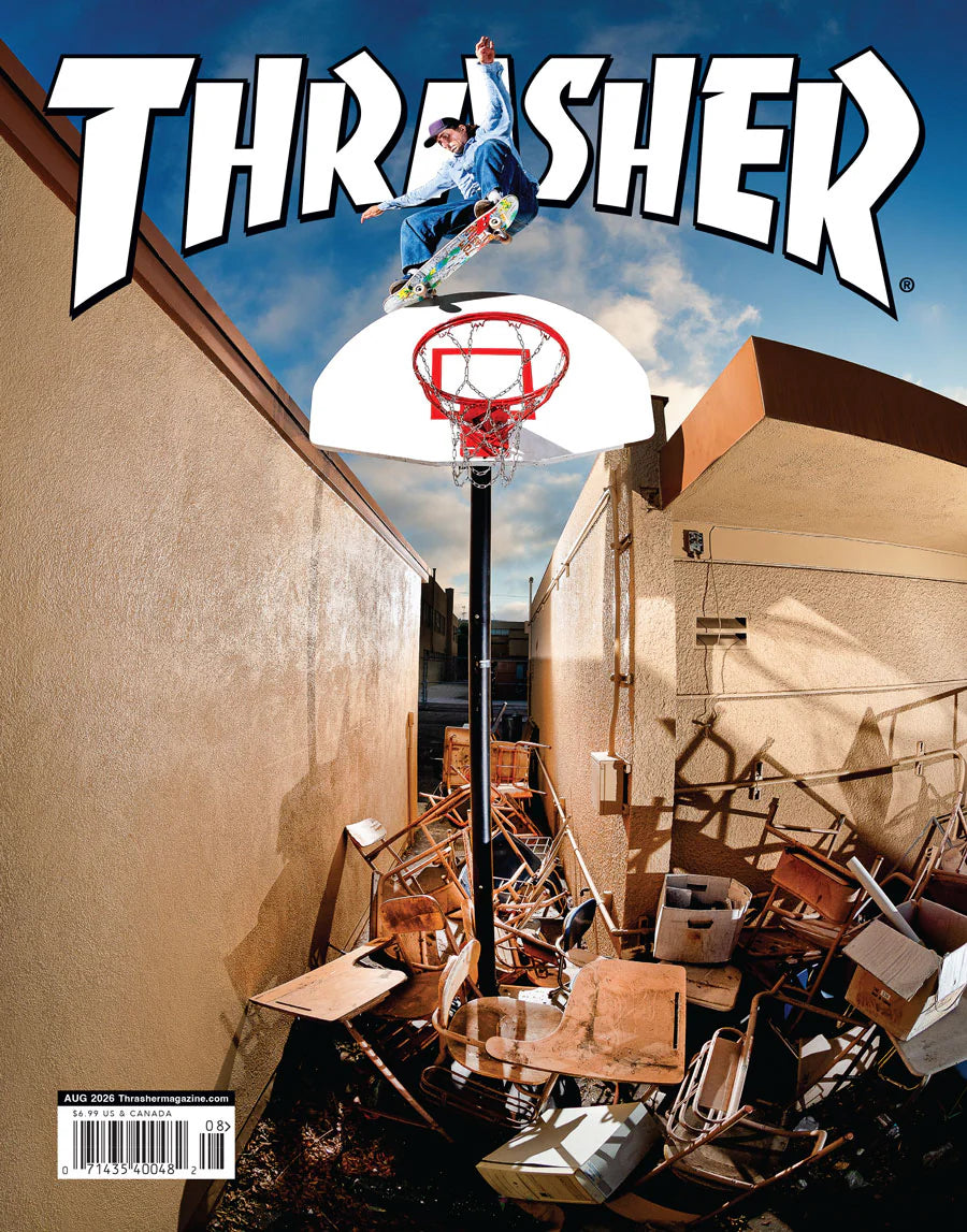 Thrasher Magazine August 2026 Tom Karangelov Cover