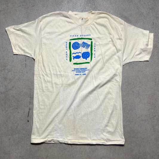 1990 Don Henley, Bonnie Ratt Clean Oceans Concert T-Shirt