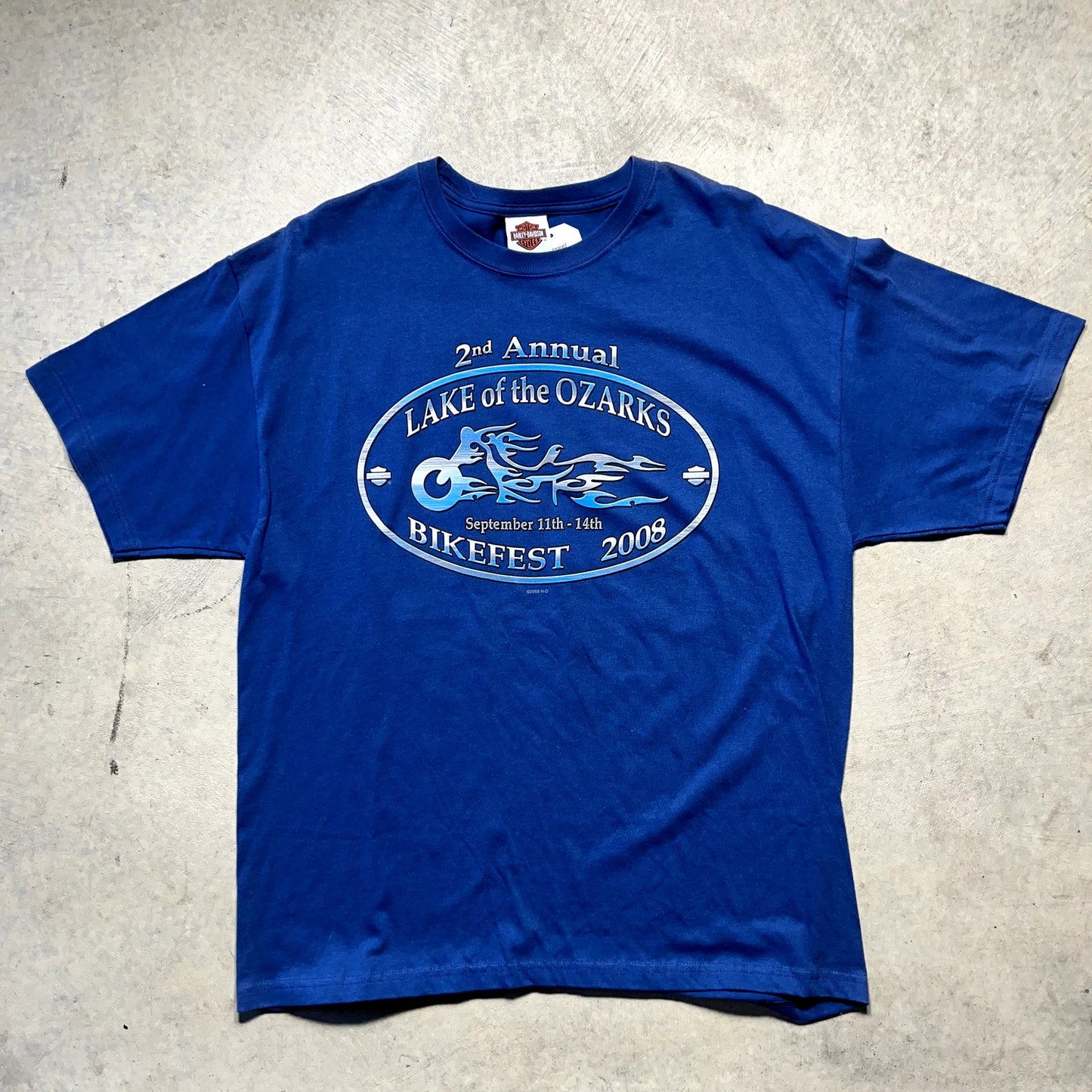 Harley Davidson Lake of The Ozarks Bike Fest 2008 T-Shirt Size XL