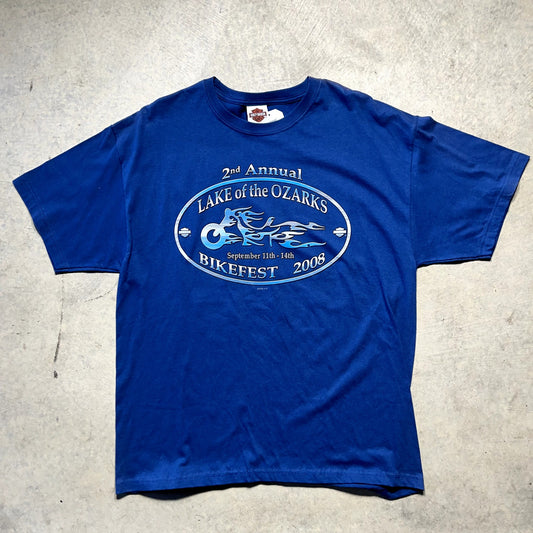Harley Davidson Lake of The Ozarks Bike Fest 2008 T-Shirt Size XL
