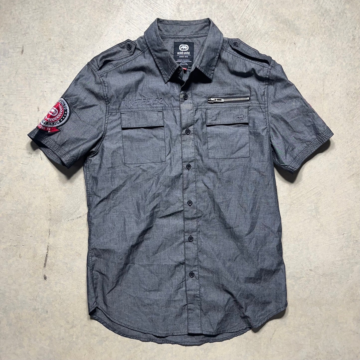 Ecko Unltd Men;s button-down Shirt Medium