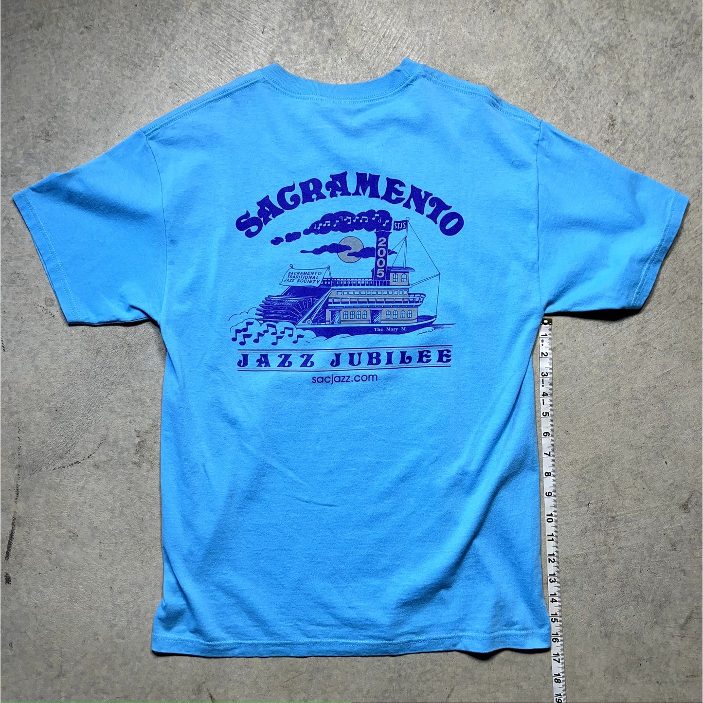 2005 Sacramento Jazz Jubilee Volunteer T-Shirt Size Medium