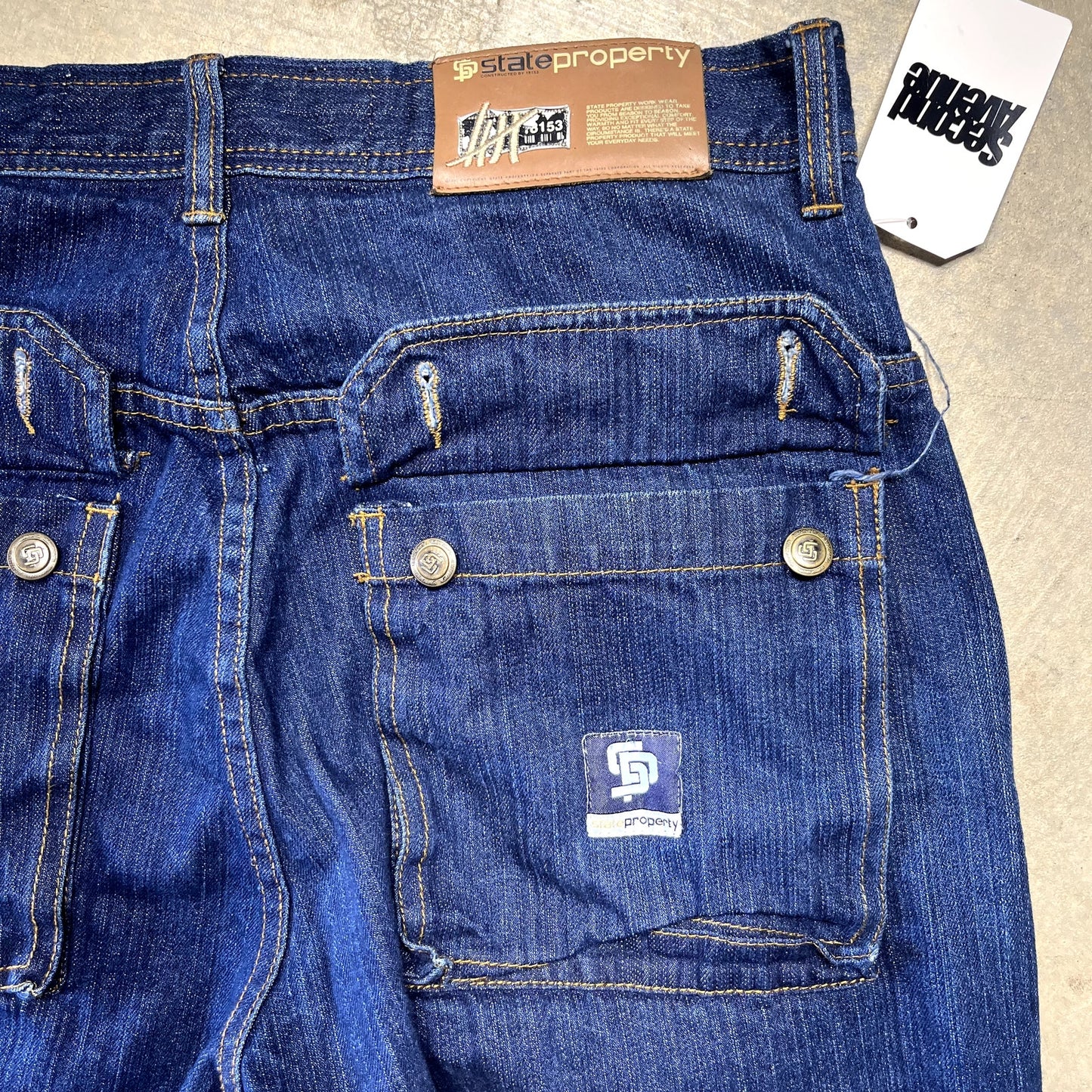 State Property Vintage Baggy Jeans Size 34