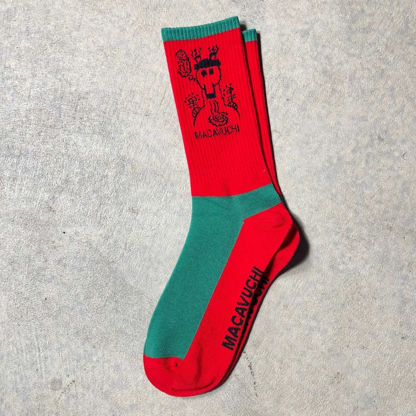 Macavuchi Christmas Skate Socks