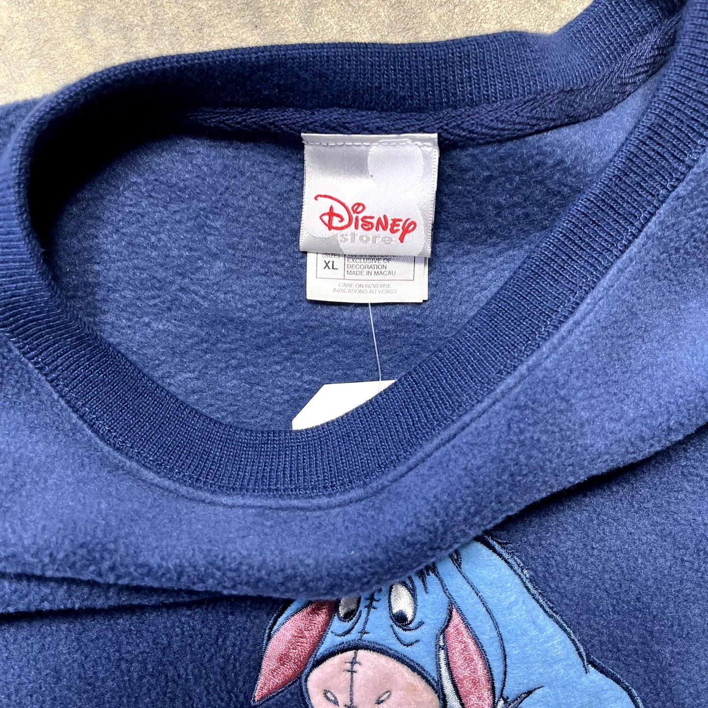 Vintage Eeyore The Power of Pessimism Fleece XL