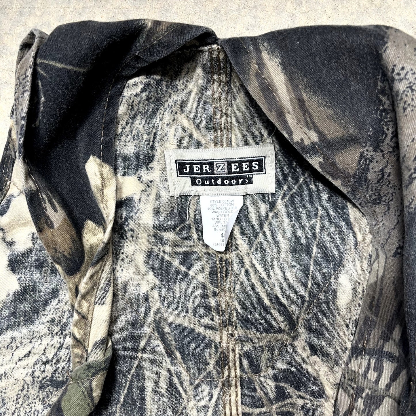 Jerzees Real Tree Overalls Size 44