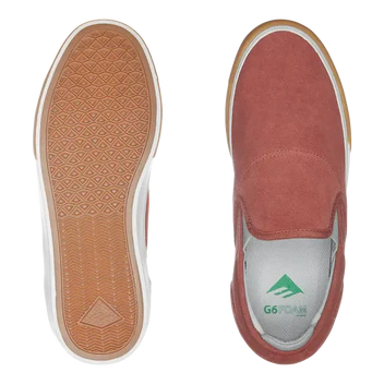 Emerica Wino g6 Slip On Burgundy/Gum